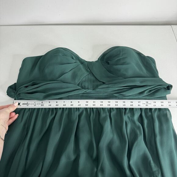 Birdy Grey Grace Dress Womens Curvy 2X Emerald Convertible Bridesmaid Maxi Gown - Picture 16 of 16
